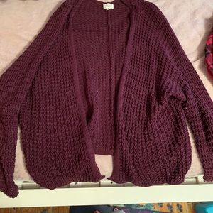 Maroon Pacsun Cardigan